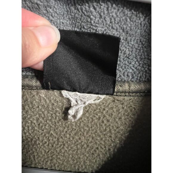 Australia Full Zip Collar Neck Fleece Jacket Embroidered Patch Brown Size Medium - Picture 5 of 5